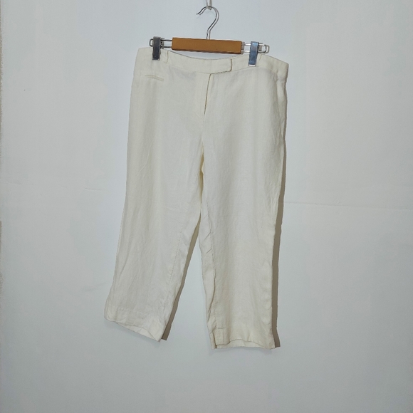 Laura Petites 100% Linen Capris - Picture 10 of 12